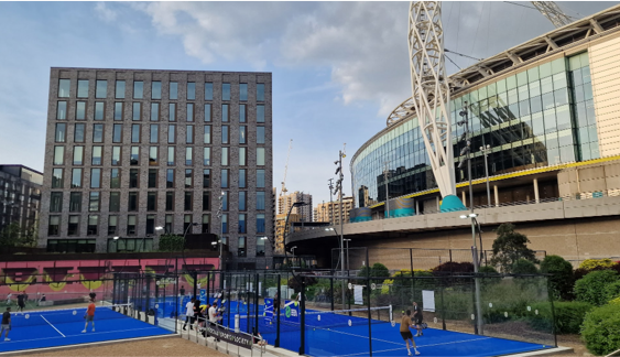 Padel at Wembley Stadium: we launch and operate prime locations.